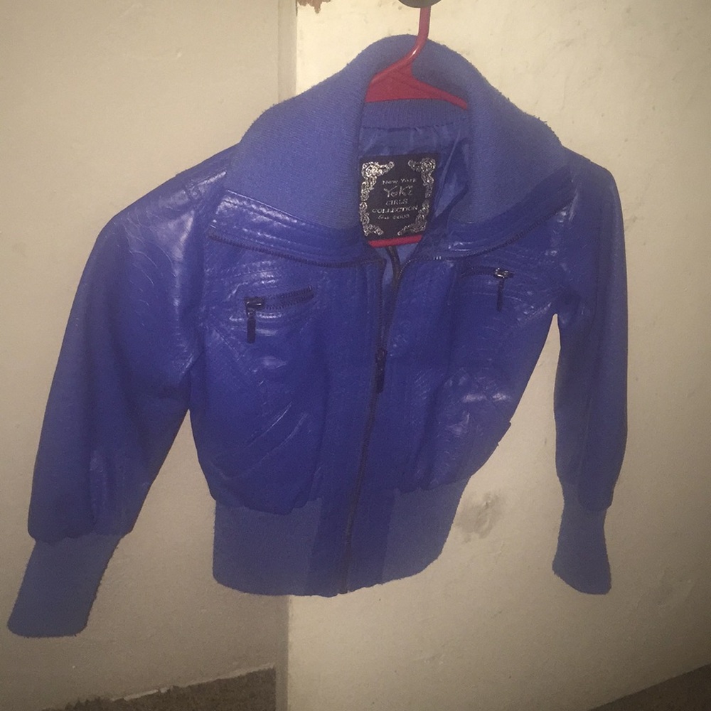 Children’s vegan leather coat